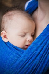 holding baby